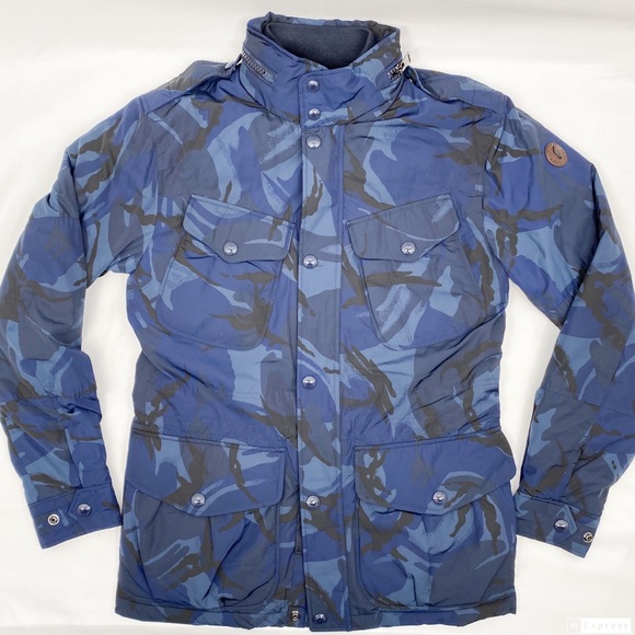 Polo Ralph Lauren Down Filled Blue Camo Field Coat - Picture 2 of 15